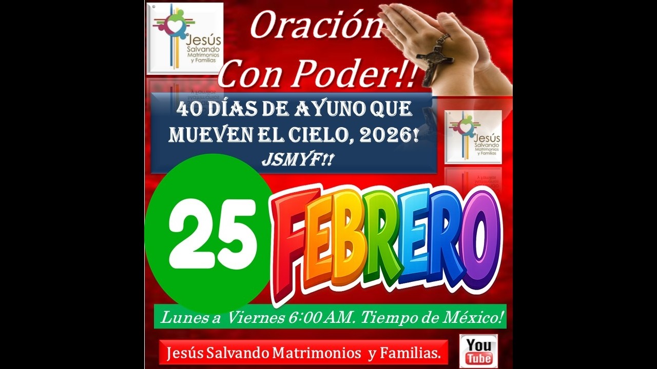 Oración Con Poder En Vivo! 25 Enero 2026! Donde Están 2 o 3 Reunidos En Mi Nombre, Allí Estoy Yo!