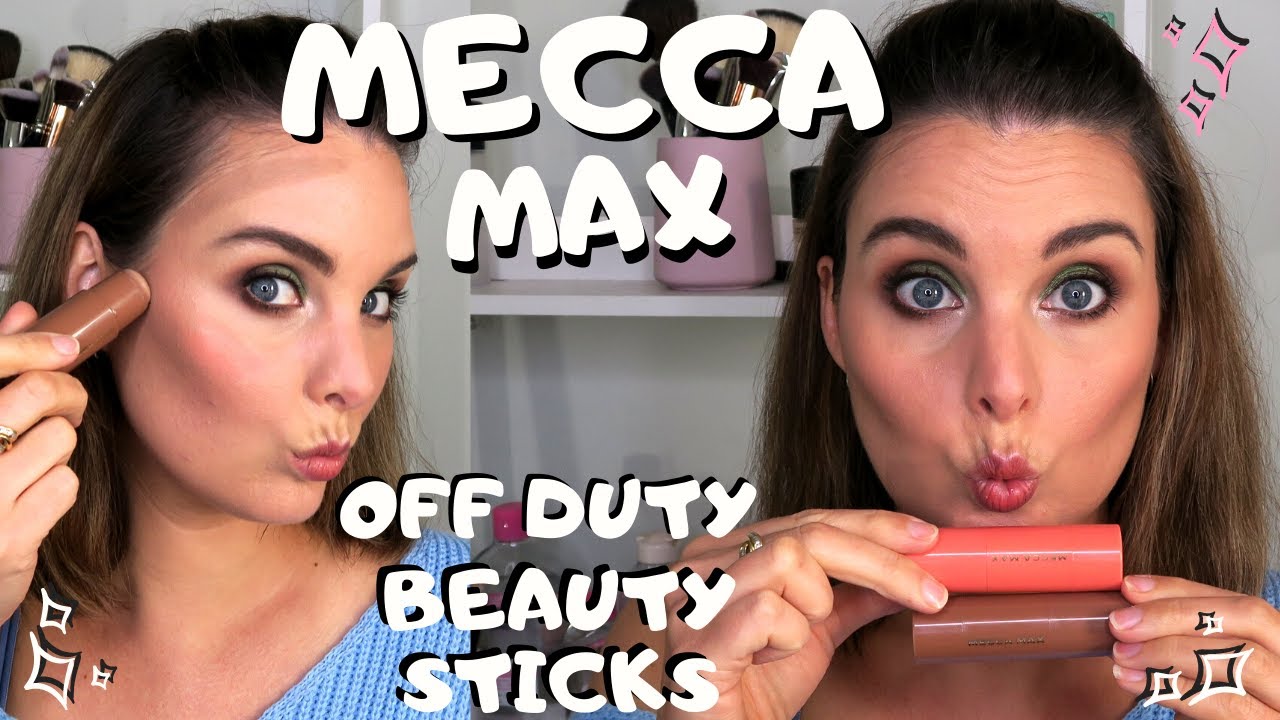 MECCA MAX off duty contour stick & Off duty blush stick | review & tutorial  | Simone Lyons Artistry