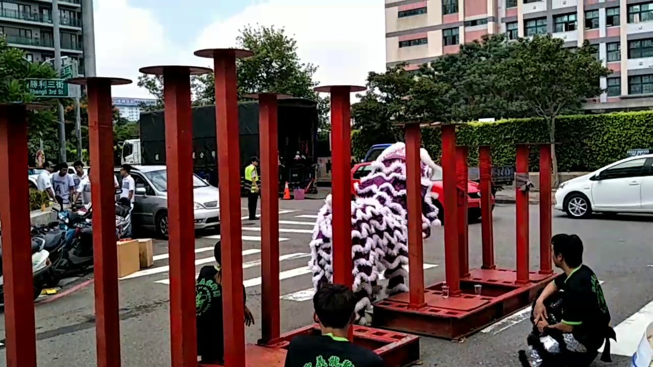 舞龍舞獅，高樁舞獅，踩高樁2017年9月8日