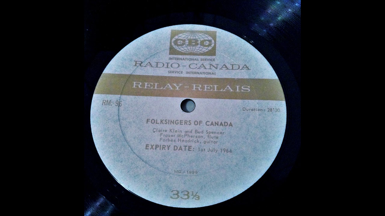 Folksingers of Canada - Claire Klein et Bud Spencer (1964, Mono)