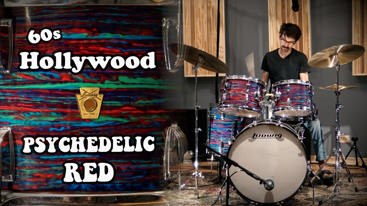 60s LUDWIG Hollywood - Psychedelic Red