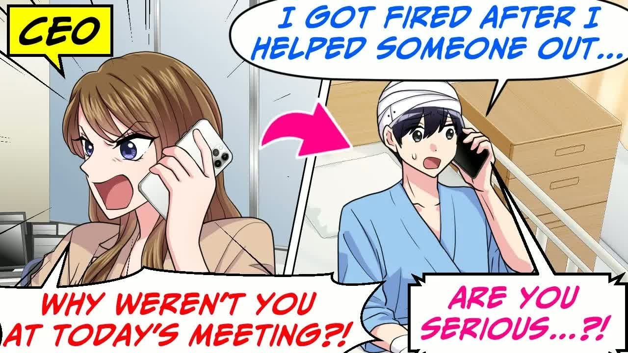 I Got Fired For Helping Someone Out Before a Meeting?! Then the CEO Called Me…[RomCom Manga Dub]