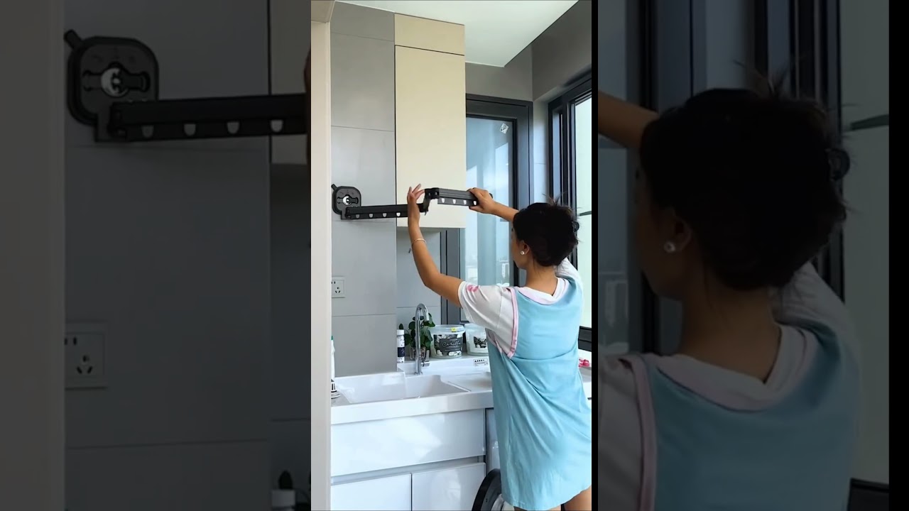 Foldable Laundry Drying Rack #shorts