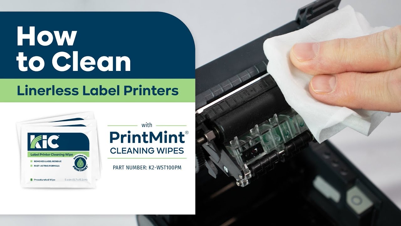 How to Clean Label & Linerless Label Printers with PrintMint® Cleaning Wipes