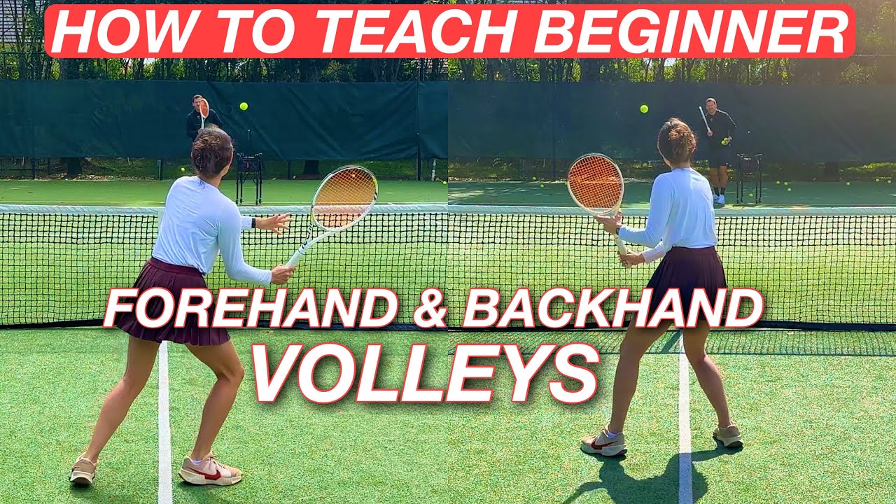 Beginner Forehand & Backhand Volley | Mastering the Art of Tennis Coaching Part 3