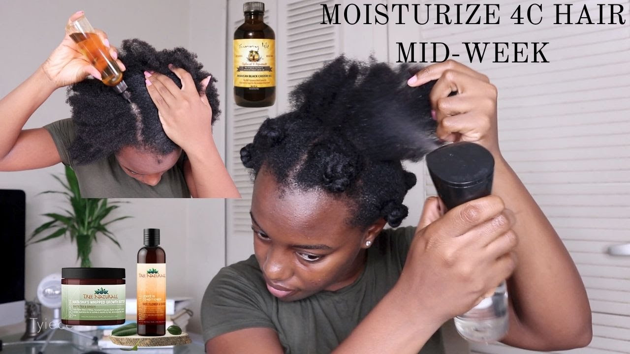No More Dry Hair Girl!! 4C Hair Mid-Week Moisturize & Seal Routine