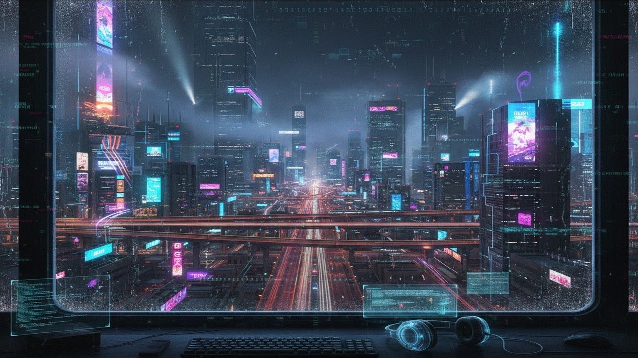Neon Data Stream 🌃 Future Garage & Chillstep for Deep Coding / Late Night Focus