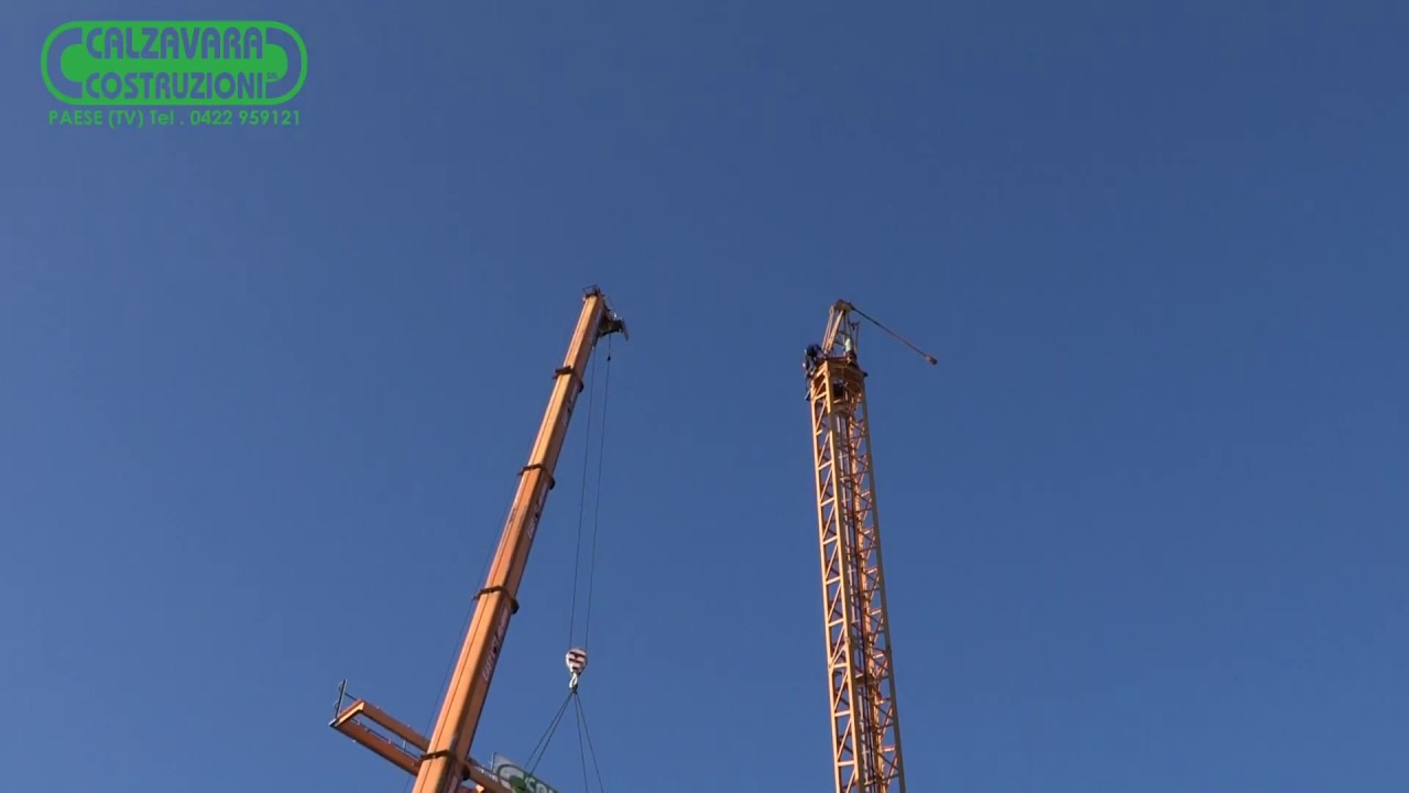 Montaggio Gru Potain MC85B Centro Asolo Treviso - Calzavara Costruzioni S.r.l.