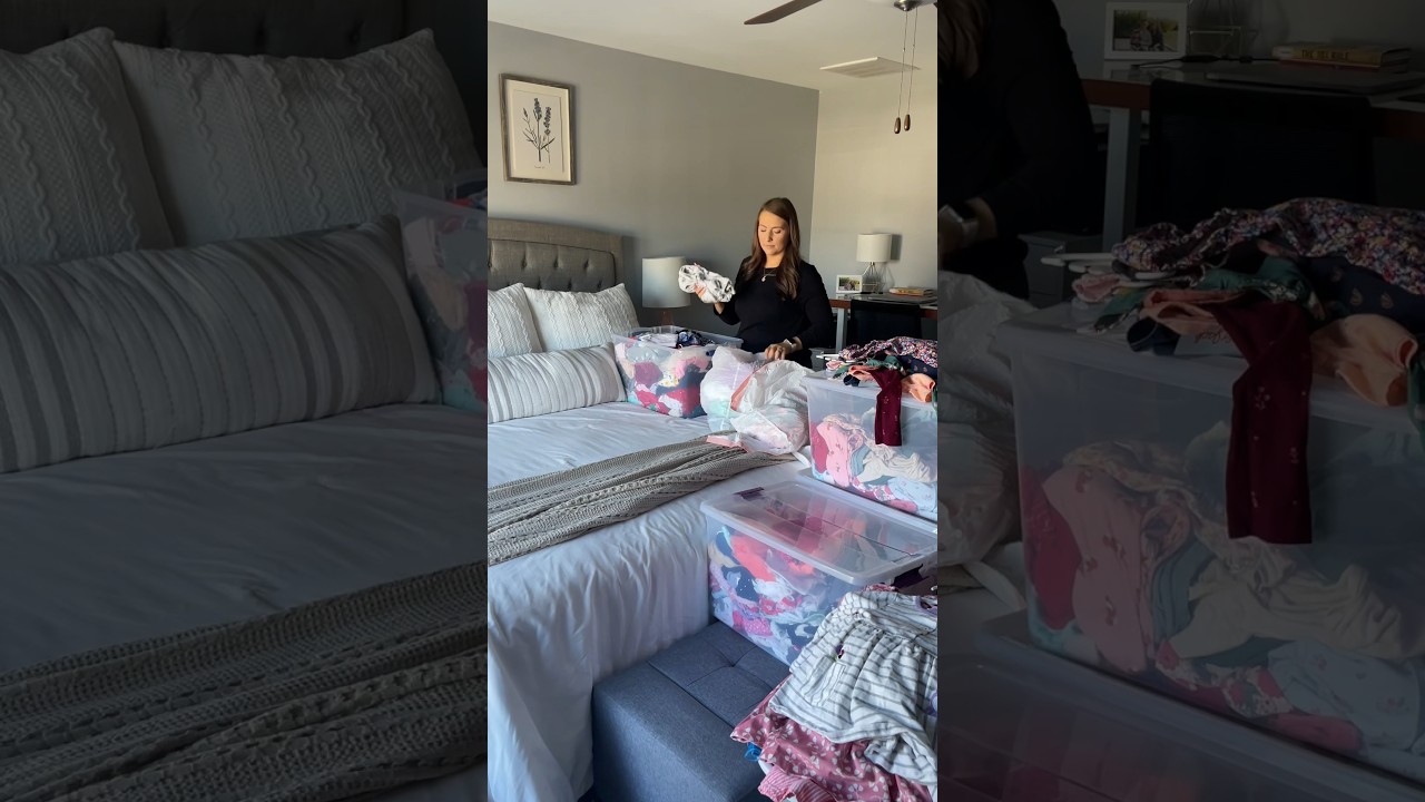Decluttering baby clothes is so hard! 