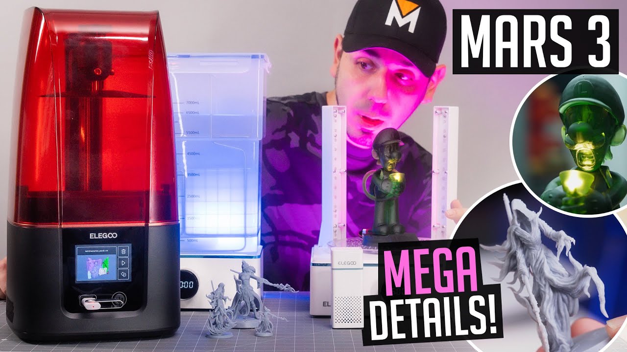 Elegoo MARS 3 - 3D Druck mit ULTRA 4K Details! (Test 2021)