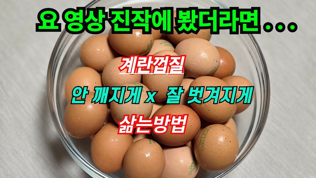  계란삶는방법 실험영상1탄! 계란 안 깨지게 X 껍질 잘 벗겨지게 삶는방법#koreanfood #계란삶는방법 #계란 #맛실험실