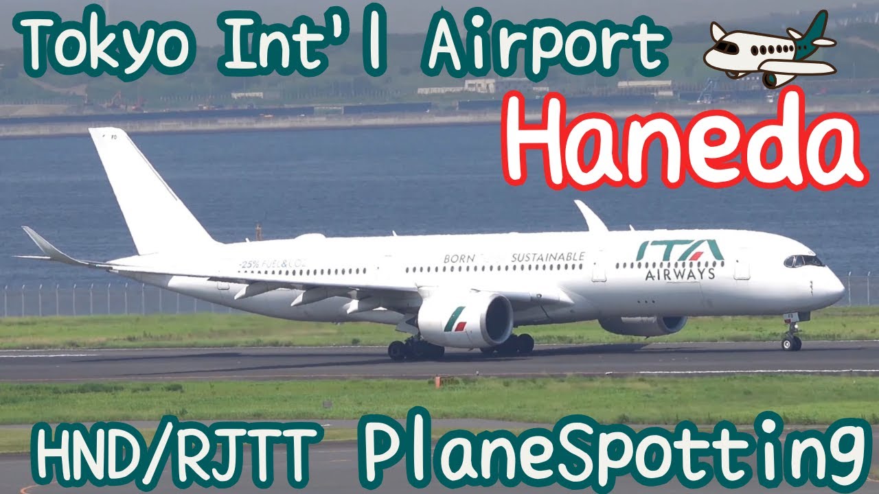 🇯🇵Panas sekali 🌞🛬 [HND/RJTT] Planespotting at Tokyo Haneda Airport 2024.7.22②