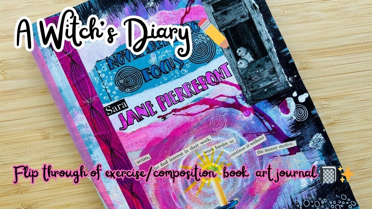 Flip through of old art  exercise/composition  book journal 📓✨