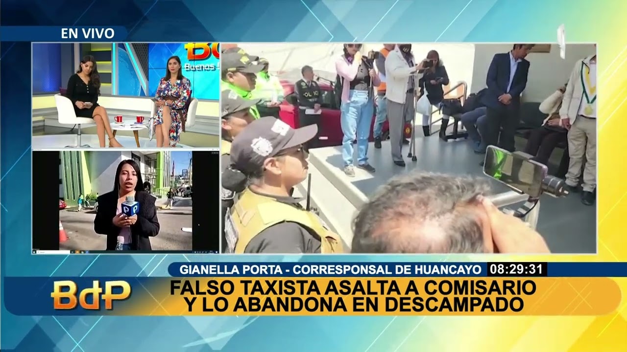 Huancayo: comisario es asaltado por falso taxista y abandonado en descampado (1/3)