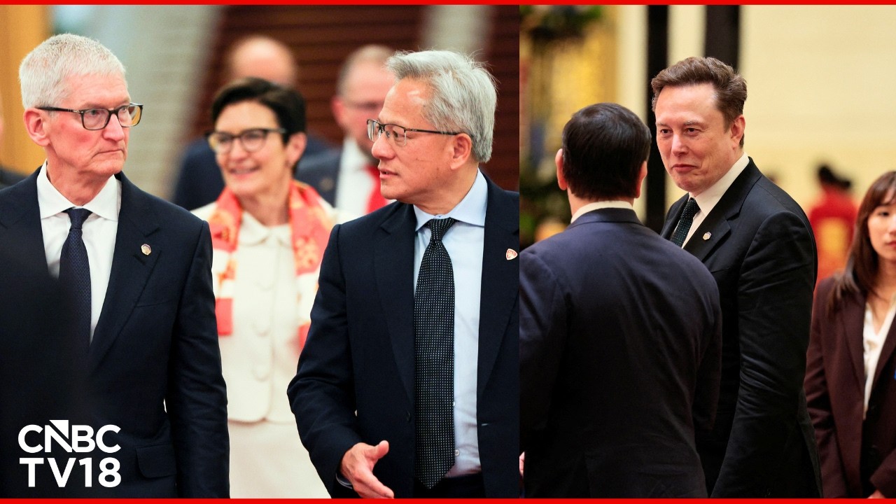 Elon Musk, Tim Cook, Jensen Huang & Other CEOs At State Banquet Hosted By China | Trump | Xi | N18G