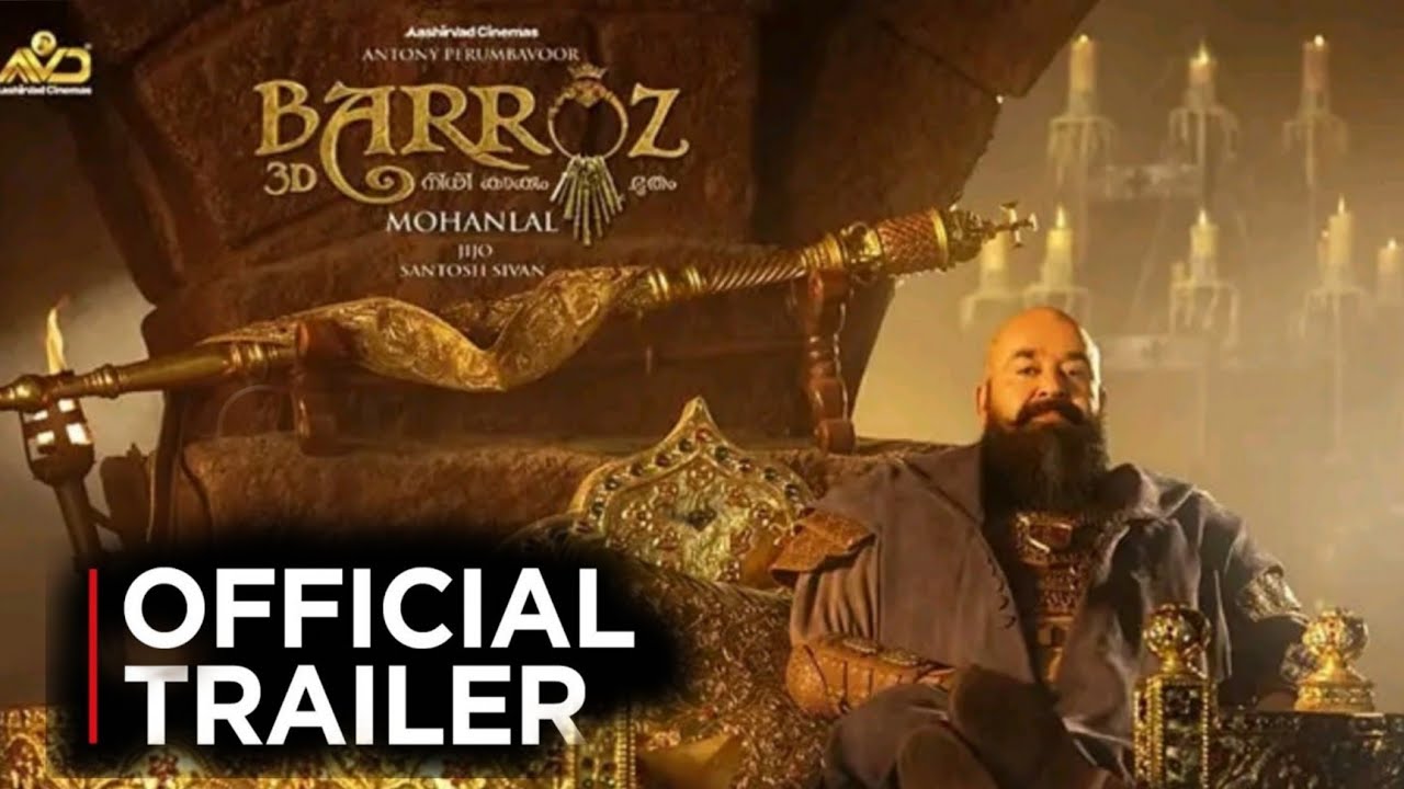 Barroz Trailer | Malayalam | Mohanlal | Shayla McCaffrey | Release Date | Official