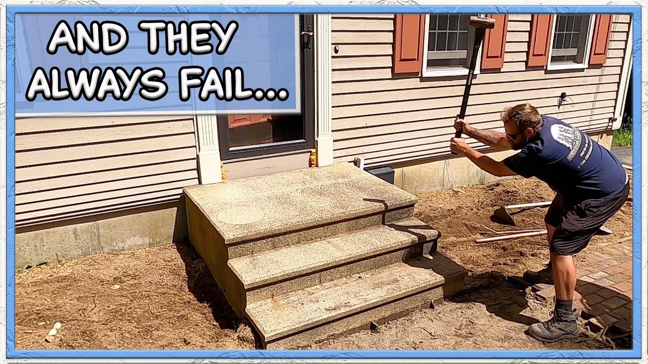 Why (Precast) Concrete Steps Fail & Sink.