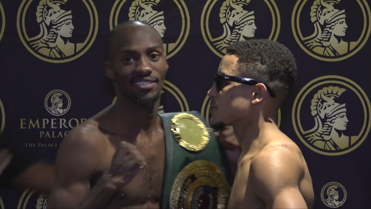 Marcel Braithwaite vs Ricardo Malajika weigh-in.