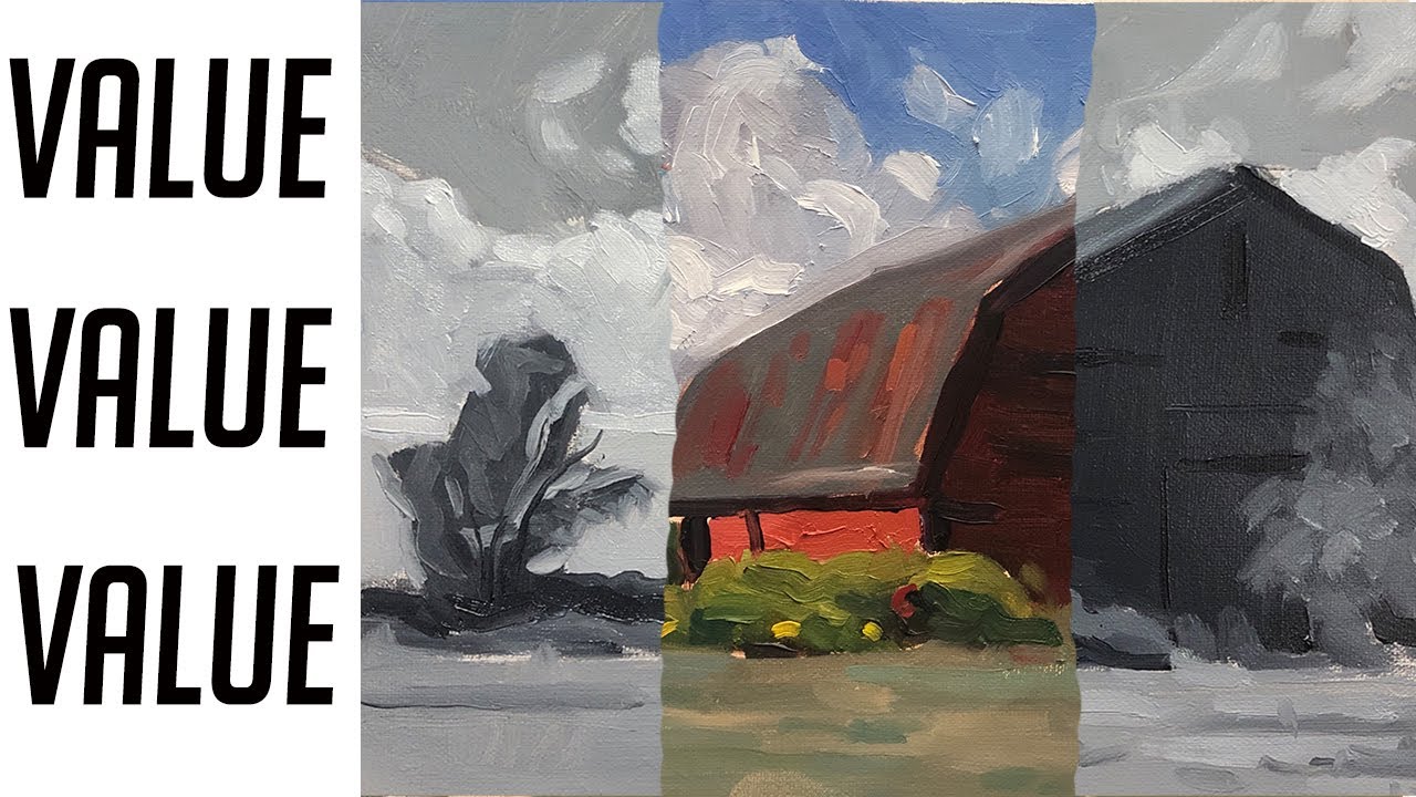 Чему можно научиться, рисуя маслом в черно-белых тонах