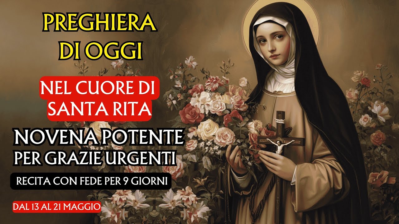 🙏Novena potente a Santa Rita per chi ha bisogno di una grazia urgente | Recita per 9 giorni ❤️