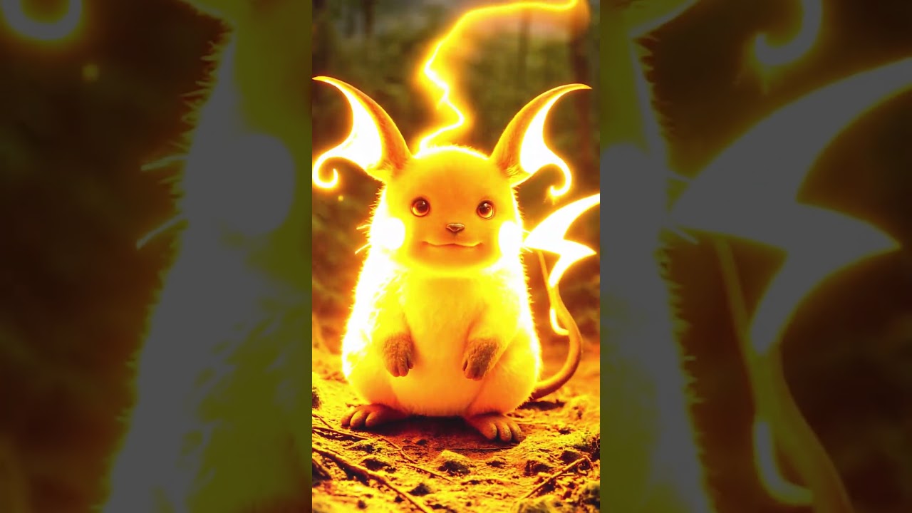 Pikachu Evolves Into Raichu⚡Lightning Evolution⚡