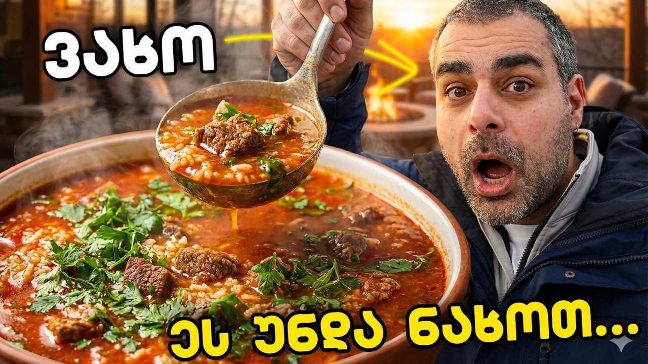 ნაბახუსევის მკურნალი კერძი - სუპხარჩო!