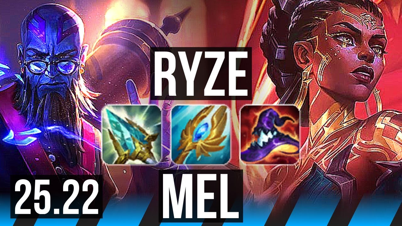 RYZE vs MEL (MID) | Legendary | EUW Master | 25.22