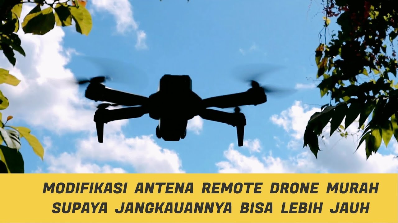 Modifikasi Antena Remote Drone Murah (Drone Mainan) supaya Jangkauannya Lebih Jauh.