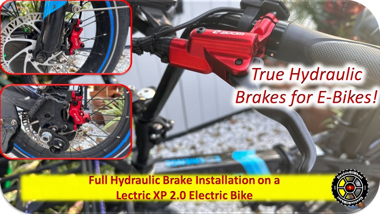 Lectric | XP 2.0 | Full Hydraulic Brakes installation E-Bike Compatible Zoom Hydraulic e-bike Brakes