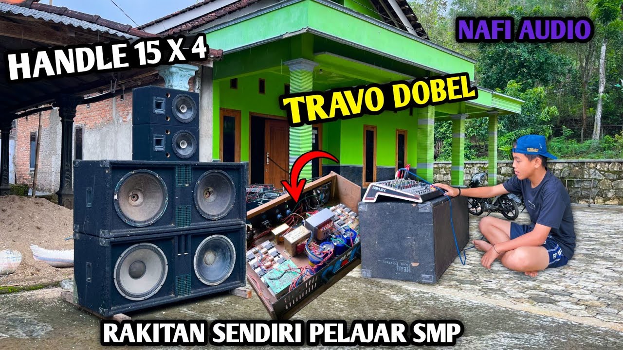 Walaupun semrawut kalau rakitan sendiri pasti puas !! power dobel travo , nafi audio