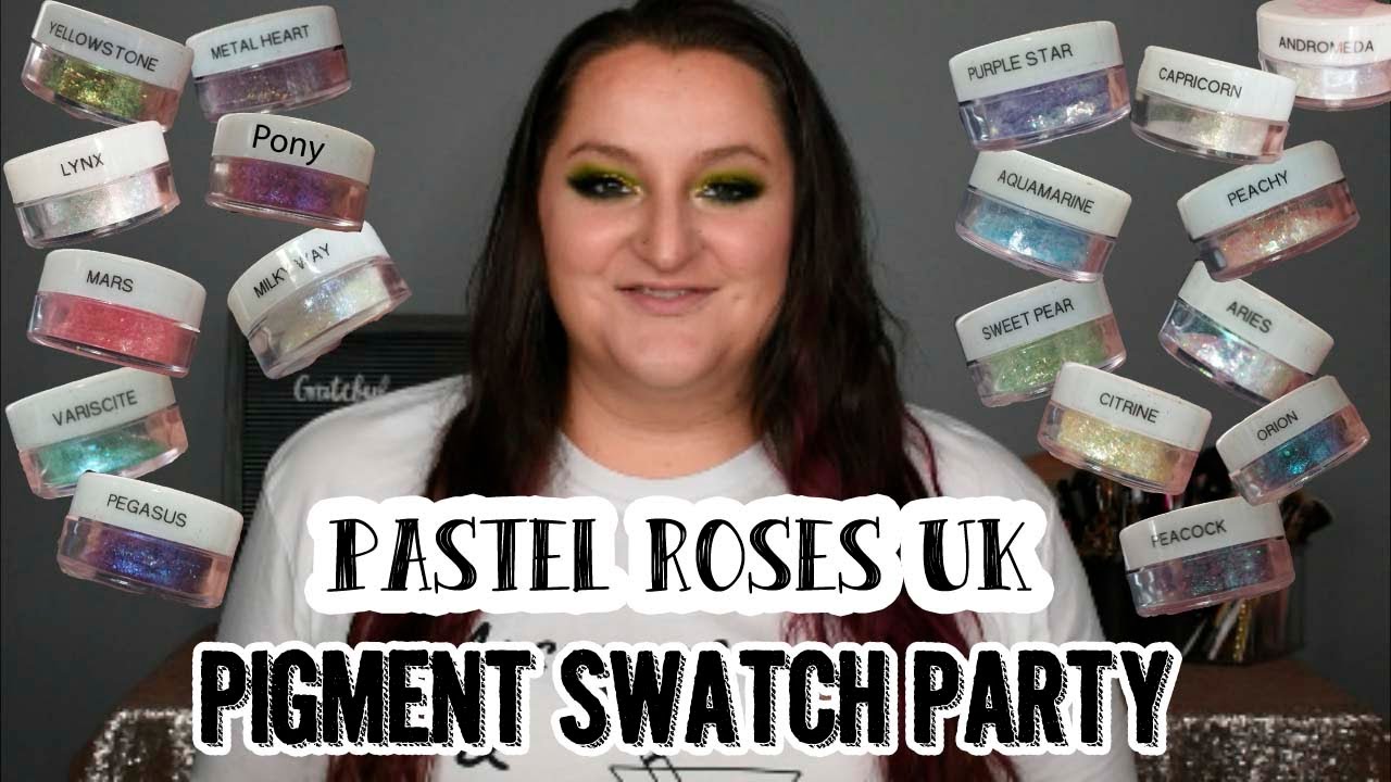 Pastel Roses UK Pigment Swatch Party