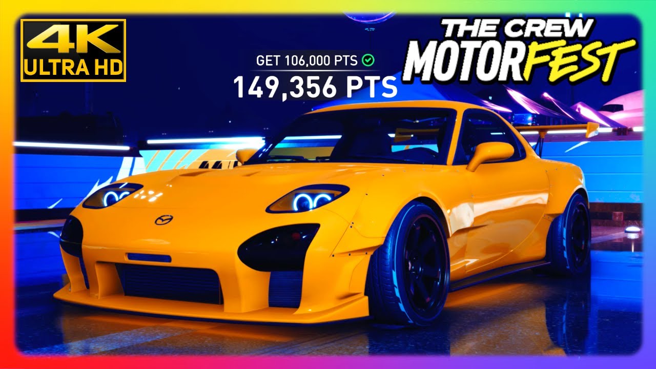 The Crew Motorfest 🏎️ Mazda RX7 Drift Event 149K points Japanese Playlist [4K]