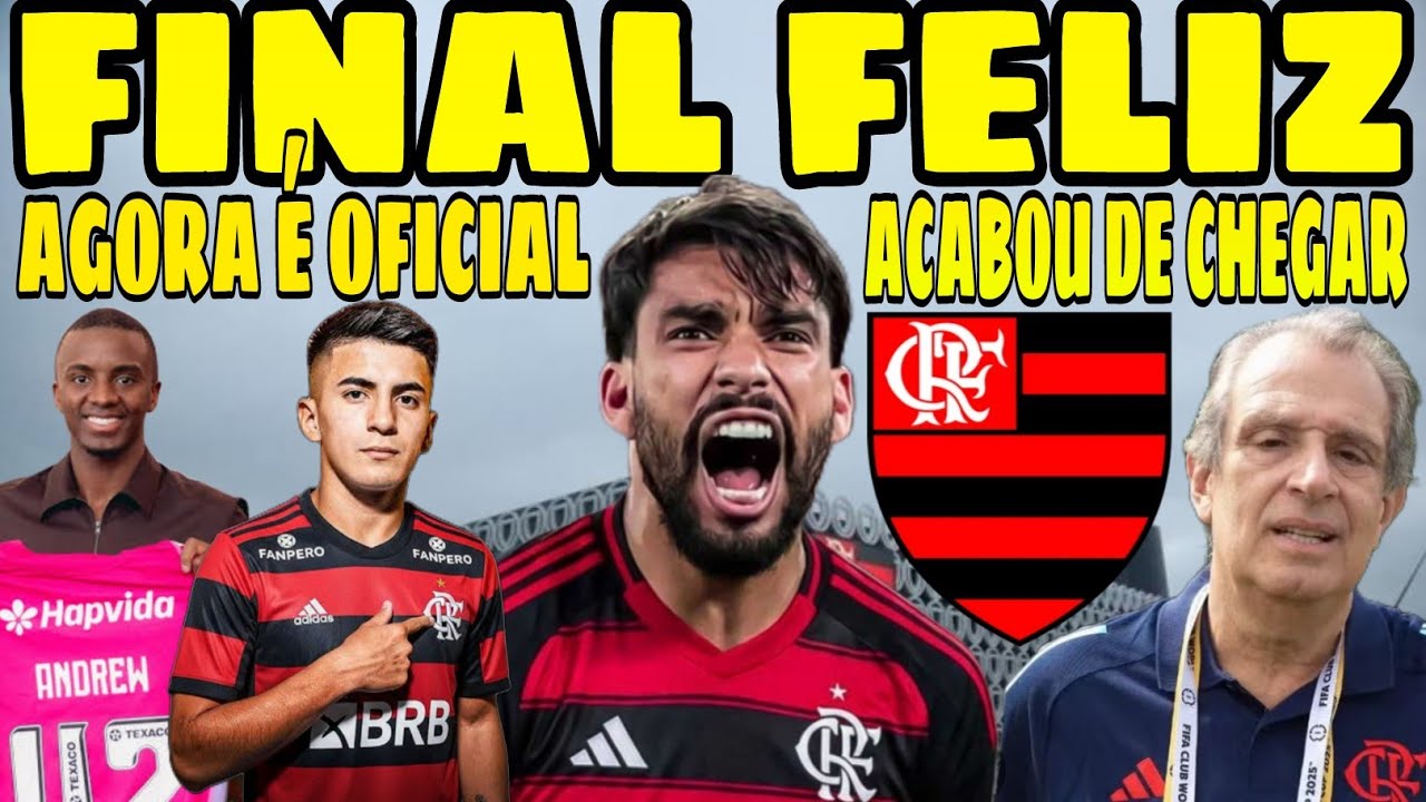 FIM DA NOVELA! REFORÇO É ANUNCIADO E MUITA EMOÇÃO! LUCAS PAQUETÁ DE VOLTA AO FLAMENGO!