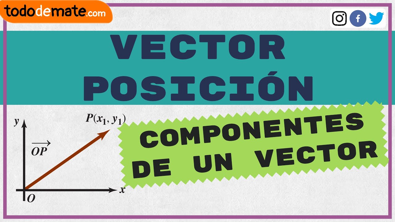 🤔📚 &iquest;Qu&eacute; es el VECTOR POSICI&Oacute;N? | Componentes de un vector desde cero