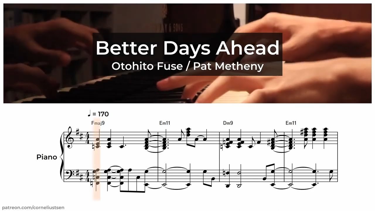 better days ahead - pat metheny transcription