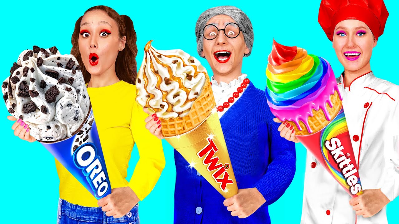 Me vs Grandma Cooking Challenge | Crazy Ideas To Cook by KaZaZa Challenge