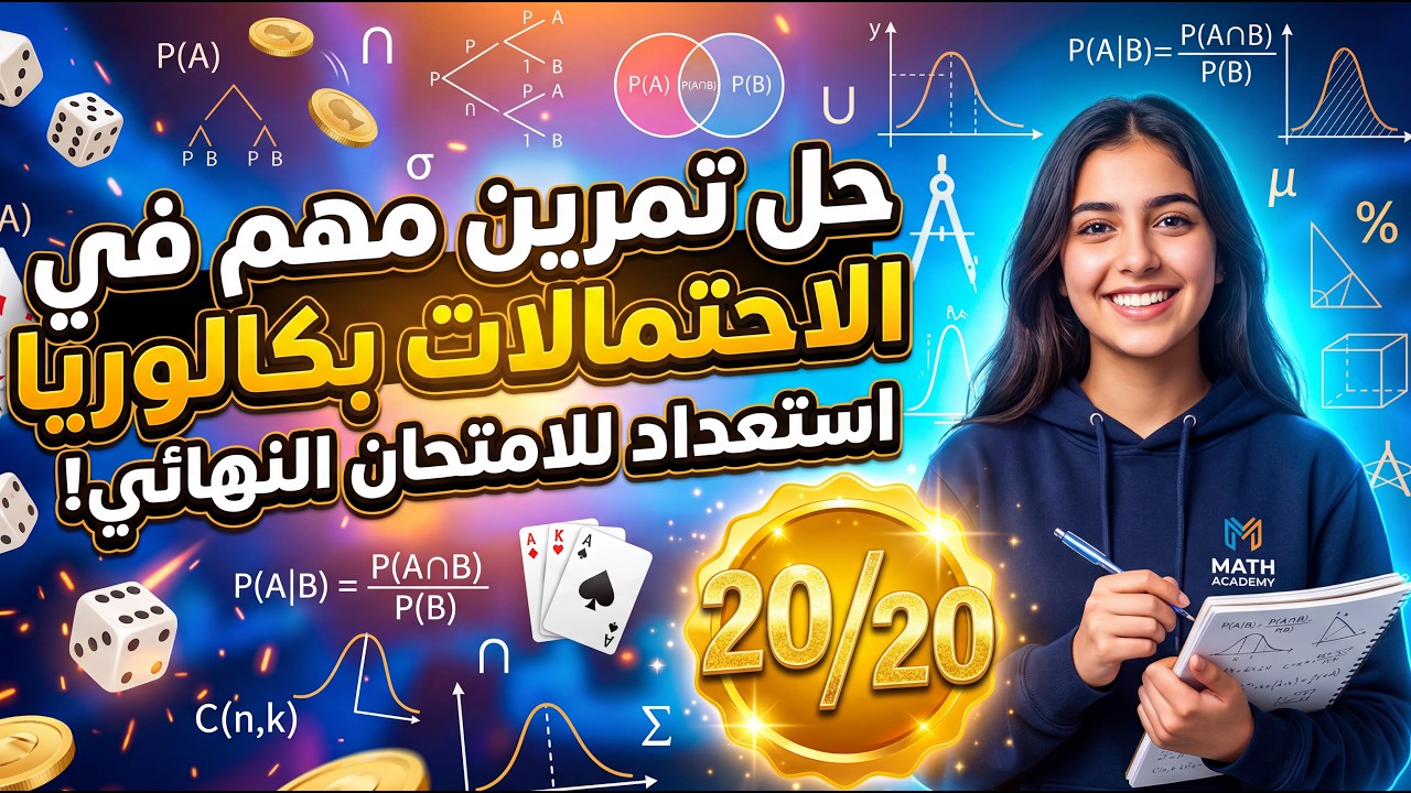 حل تمرين في الإحتمالات من بكالوريا لجميع الشعب العلمية