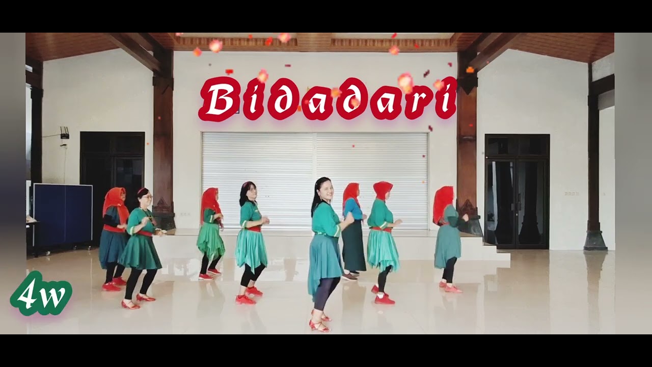 BIDADARI LINE DANCE/BEGINNER/Choreo Reina Dewiana(INA)/Demo by Smetamoris LDC
