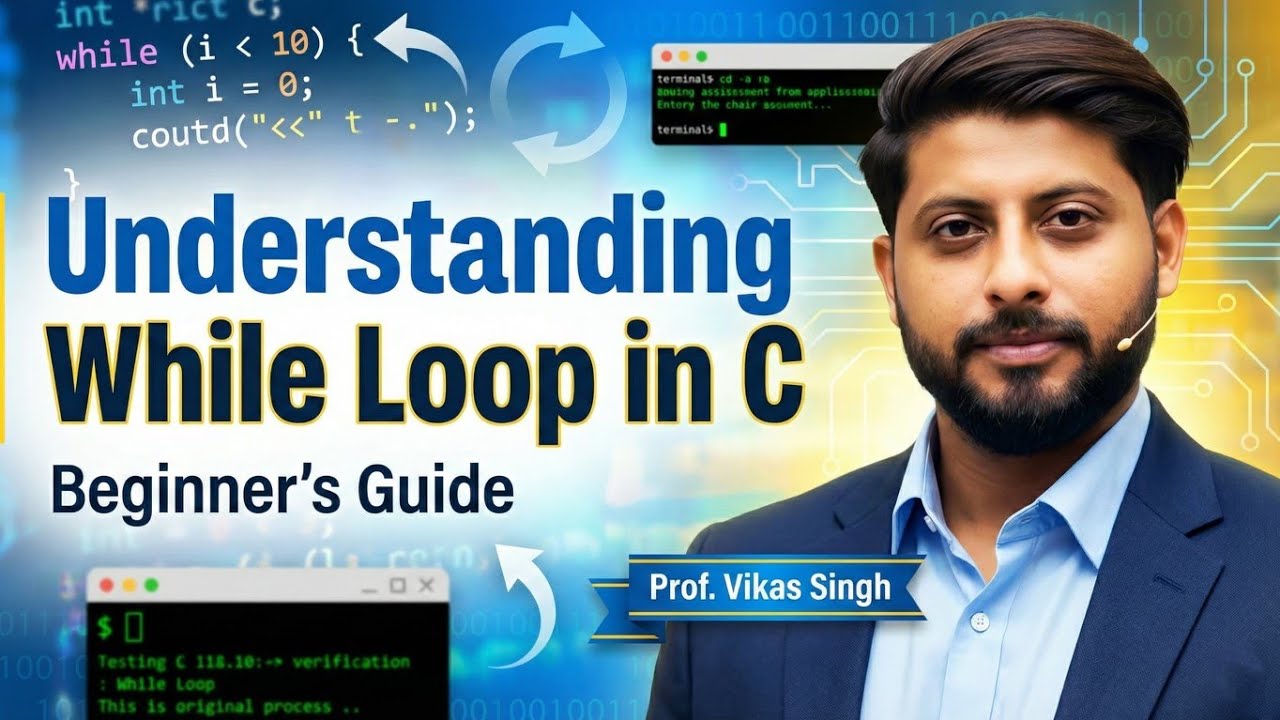 40.How to Use the While Loop in C Programming: Step-by-Step Tutorial | Example with program