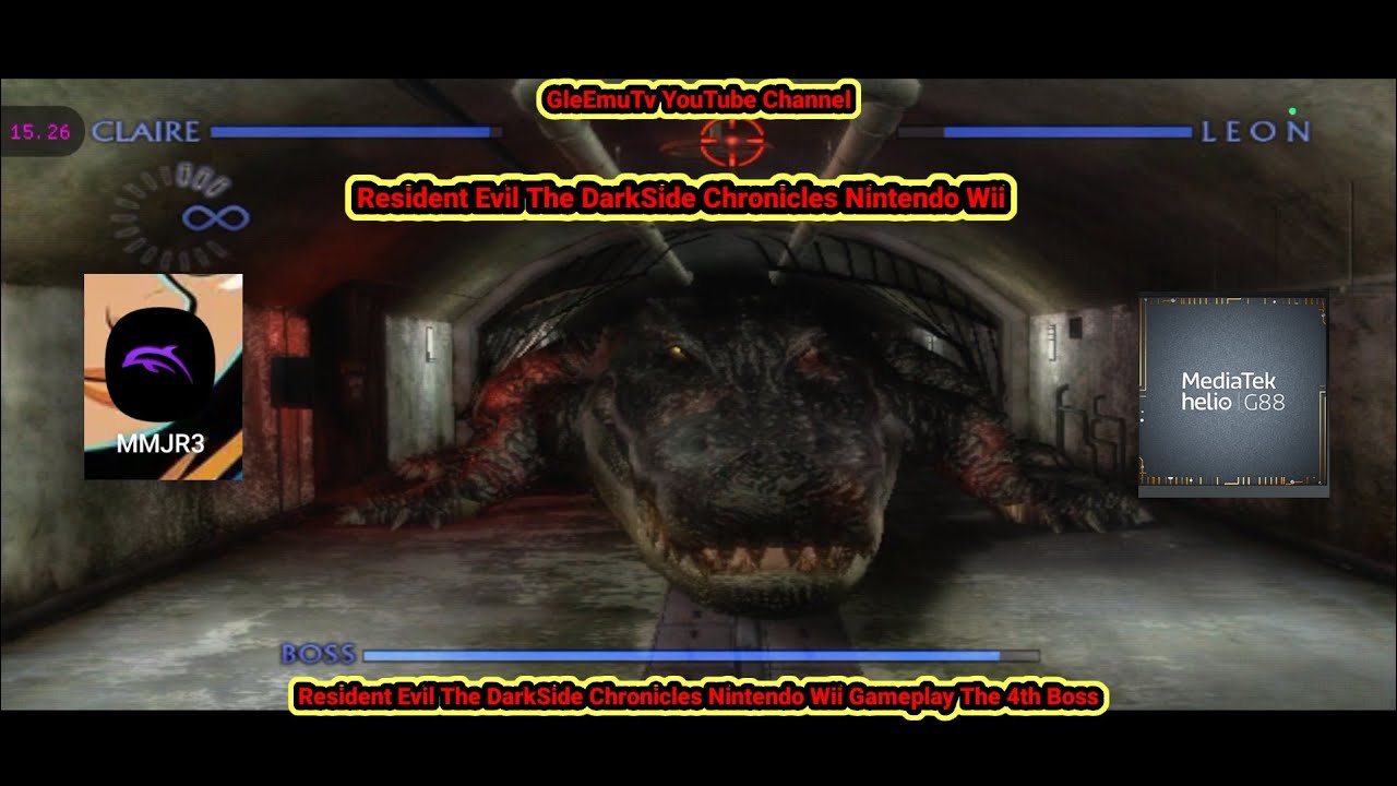 Resident Evil The DarkSide Chronicles Nintendo Wii Gameplay The 4th Boss | Dolphin Mmjr3 | Helio G88