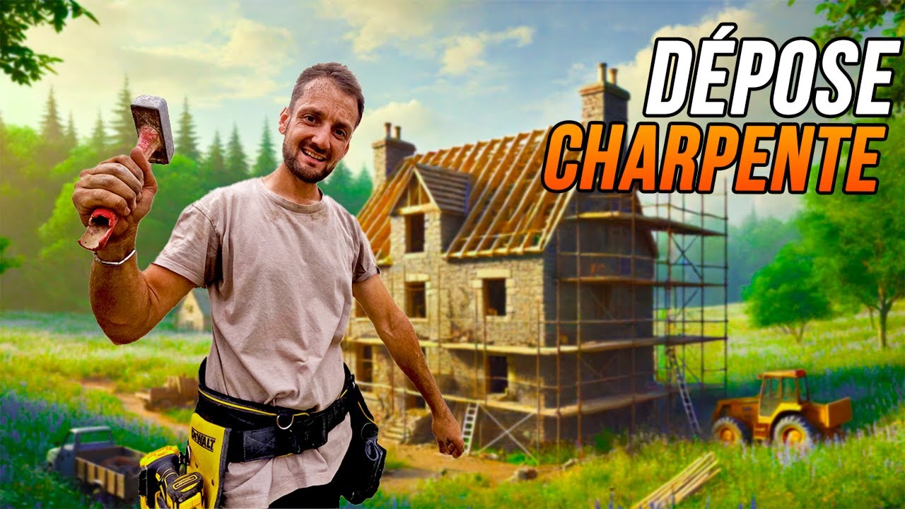 Je Dépose la CHARPENTE ! ( et je me blesse... )