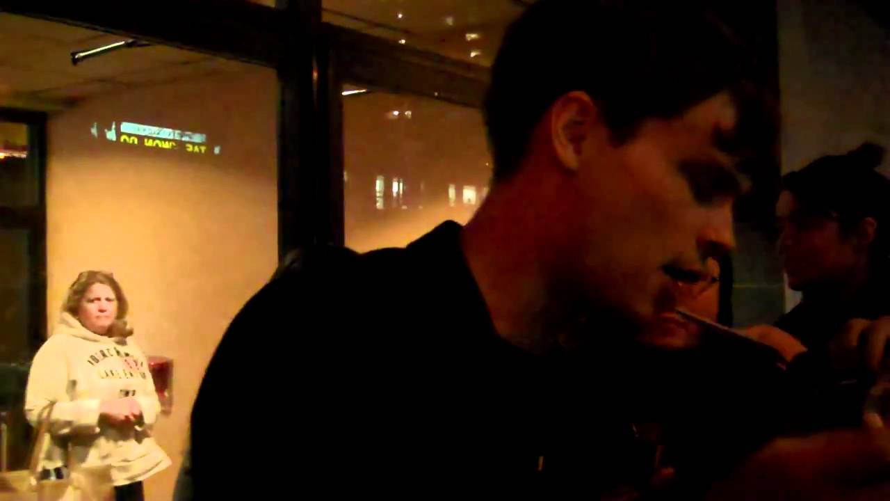 Matthew Gray Gubler signing autogrpahs  in NYC
