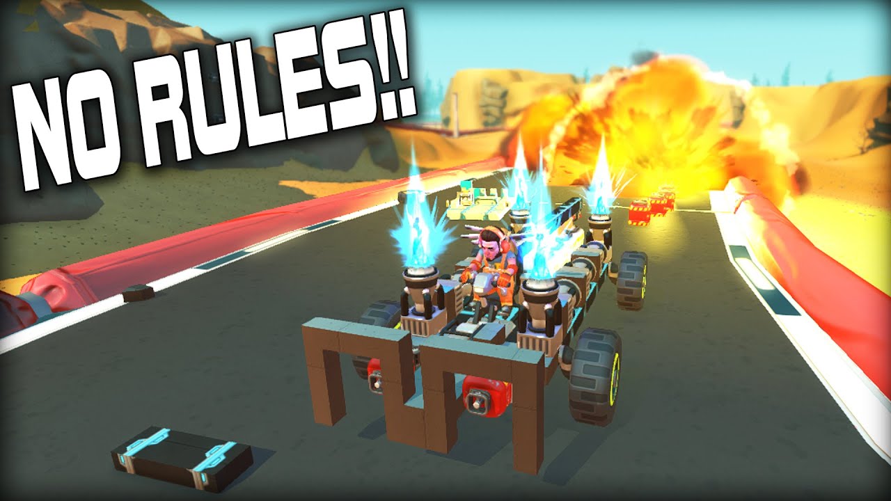 Racing with NO RULES is a Really Stupid Idea. (Scrap Mechanic Multiplayer Monday)