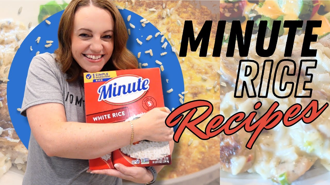 3 Flavor-Packed MINUTE RICE Dishes you'll LOVE!!