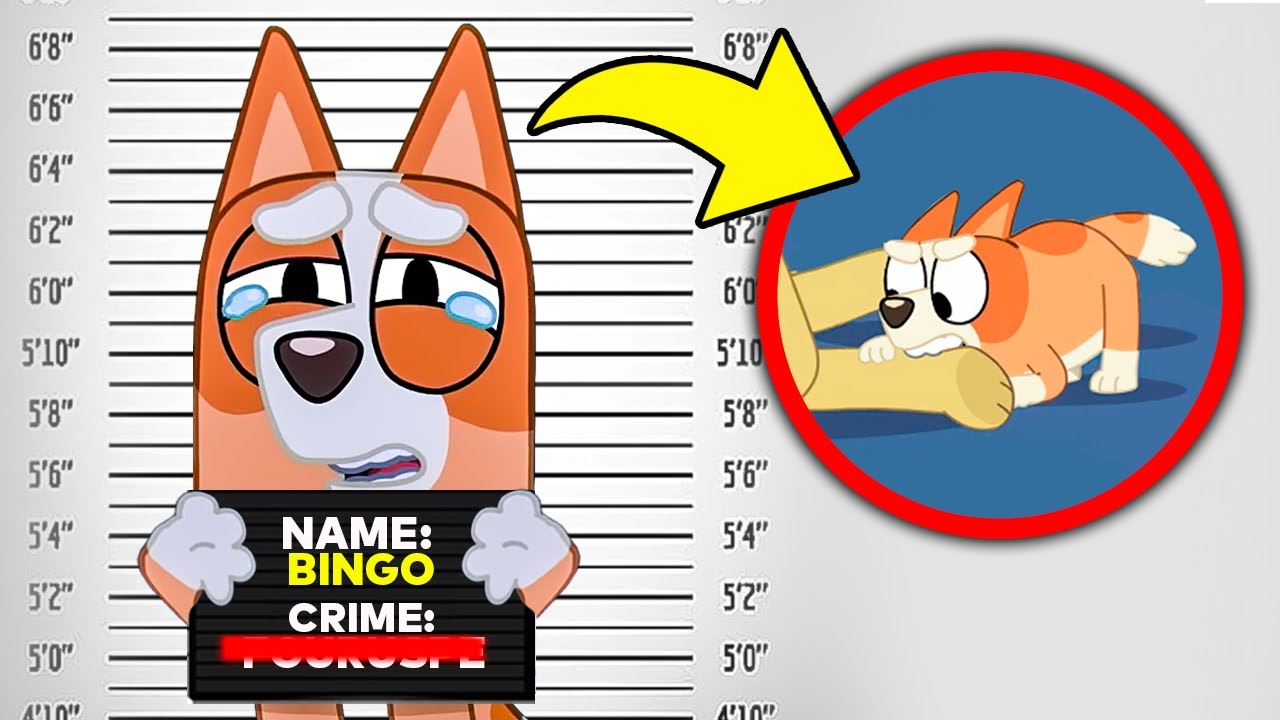 Если бы персонажи BLUEY были арестованы за свои ПРЕСТУПЛЕНИЯ??? (ПРЕДЛОЖЕНИЯ)