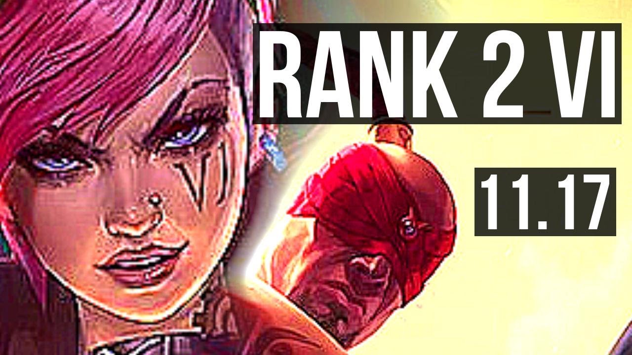 VI vs LEE SIN (JUNGLE) | Rank 2 Vi, 10/1/1, Godlike | KR Grandmaster | v11.17