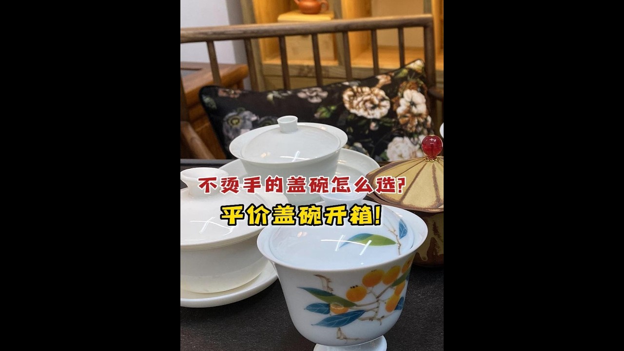 百元内不烫手的盖碗怎么选？8款十几元盖碗开箱，平价盖碗合集！#盖碗 #冲泡 #茶叶 #喝茶 #平价好物