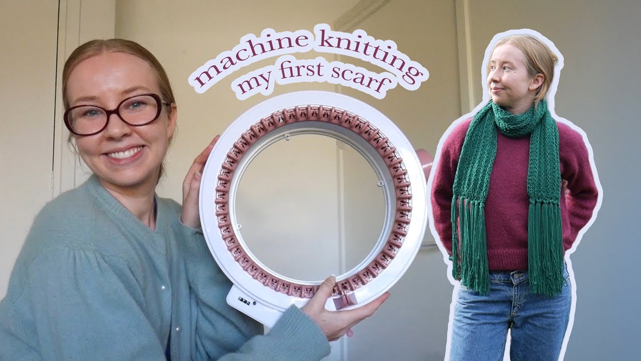 Trying the Sentro for the first time🧣 gift knit scarves with me!