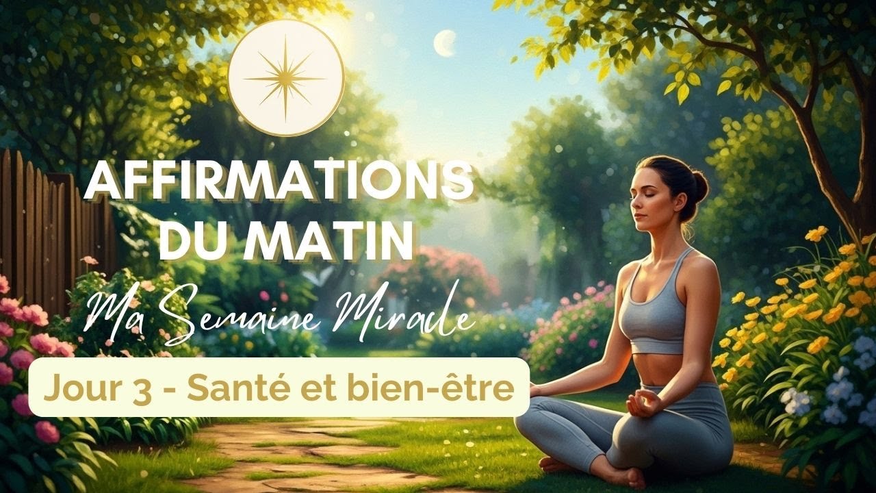 Ma Semaine Miracle | Jour 3 &ndash; Affirmations du matin pour la sant&eacute; et la vitalit&eacute;