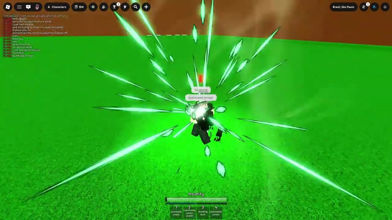 showcasing new deku moveset